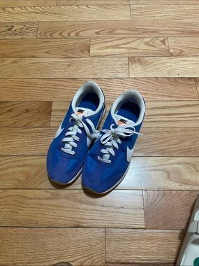 Nike Blue and White waffle Shoes